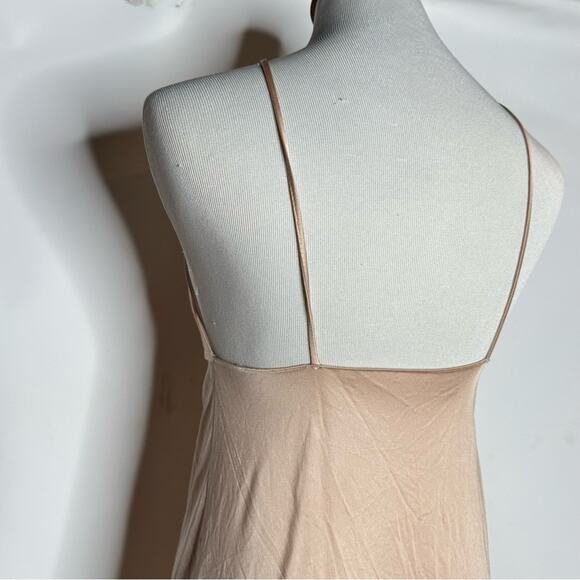 Champagne Maxi Slip Dress, Satin, Women’s Size XS - Picture 4 of 6